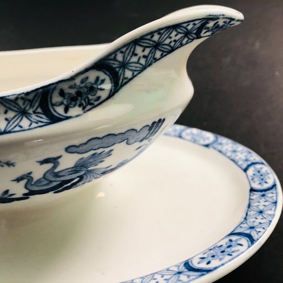 VINTAGE Old Chelsea Furnivals Ltd RARE #647812 Double Spouted Sauce Boat EUC - Picture 5 of 8